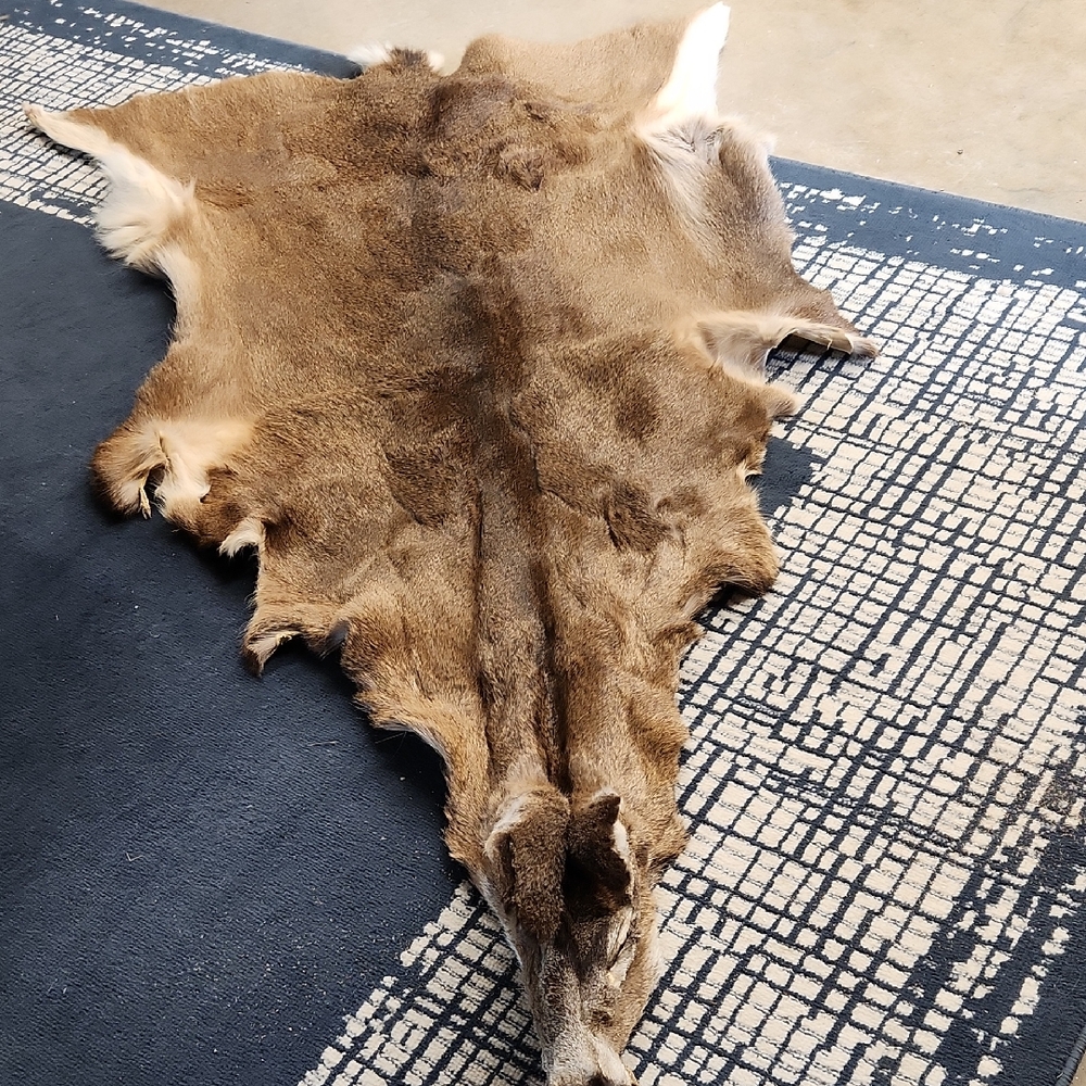 Natural Brown Animal Hide Rug